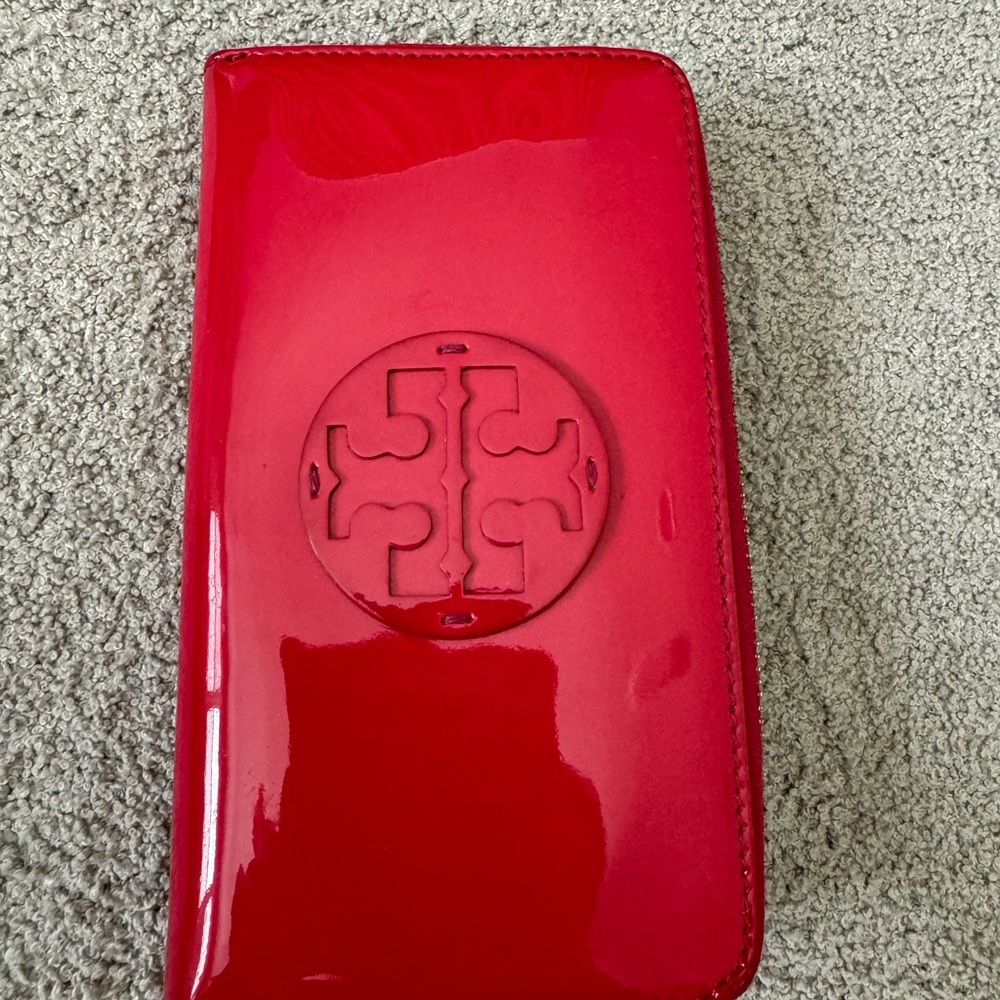 Tory Burch deep pink wallet